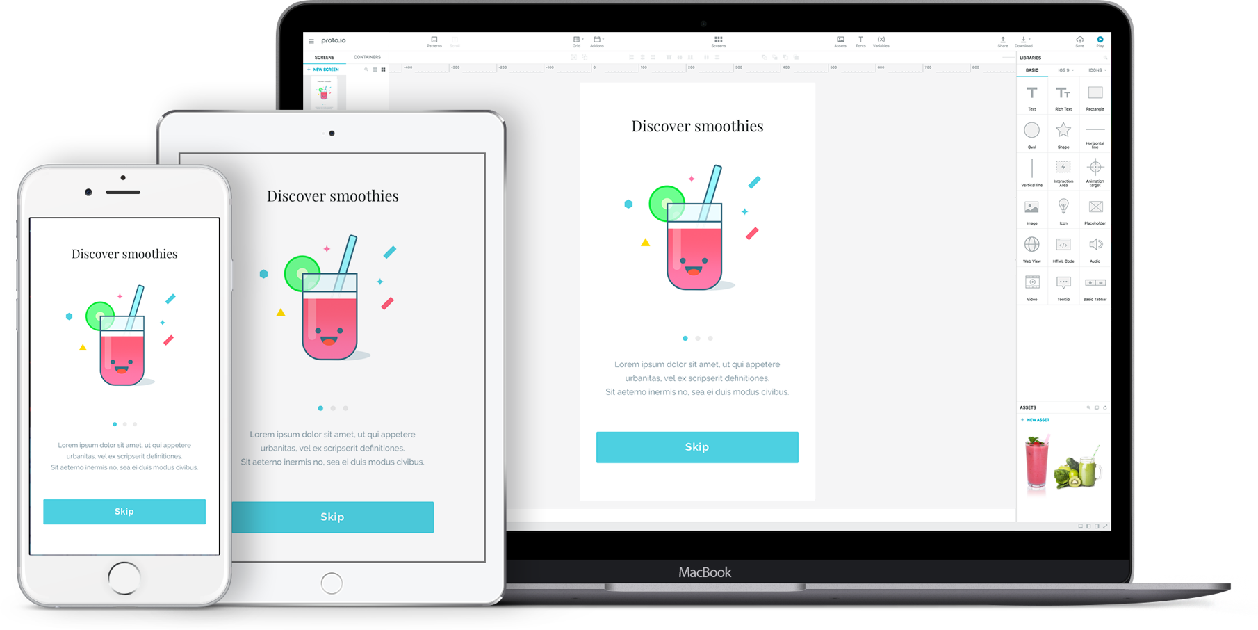User Interface design prototyping tool Proto io User Interface design prototyping tool Proto io
